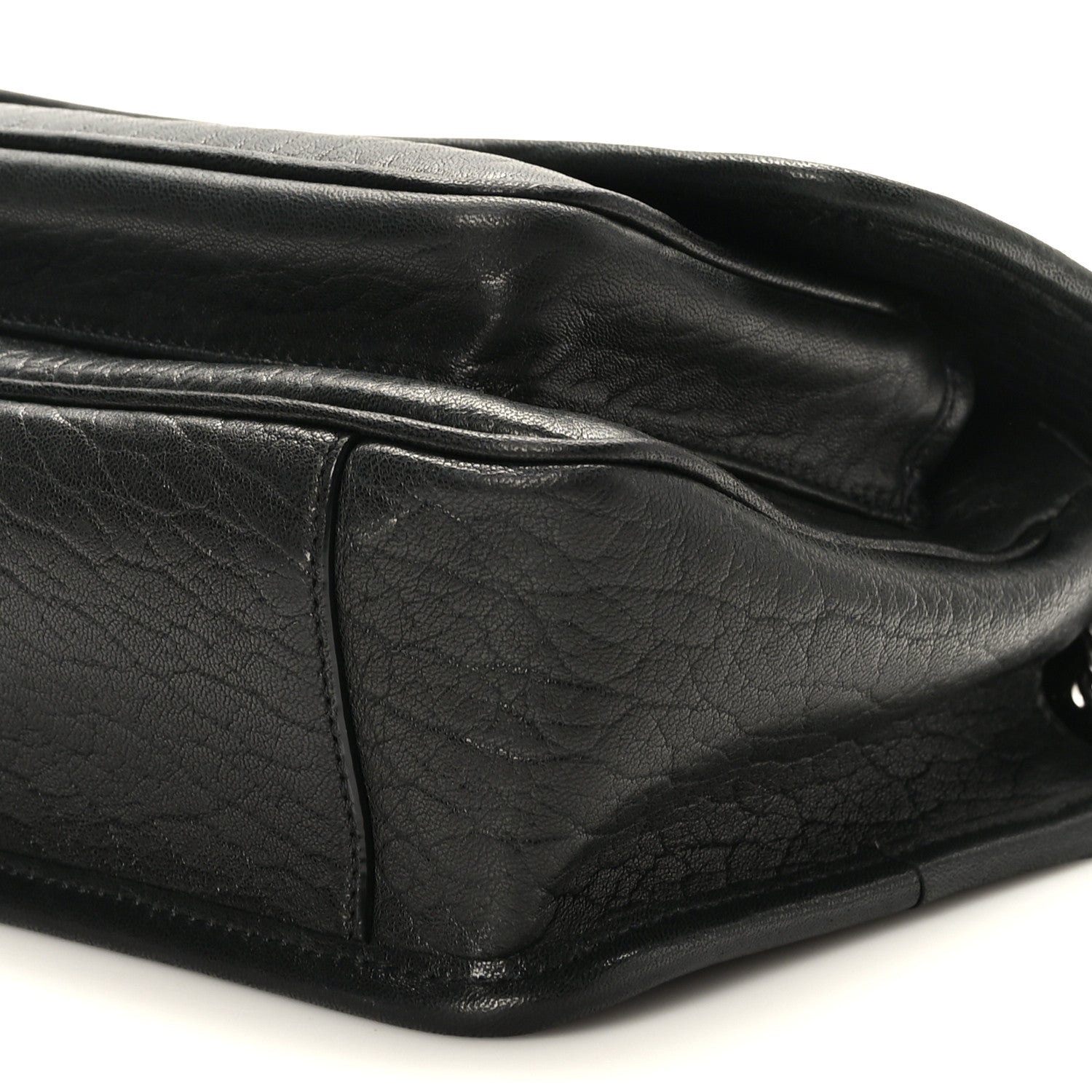 Saint Laurent Grained Lambskin Monogram Baby Niki Chain Satchel Black 10 of 11