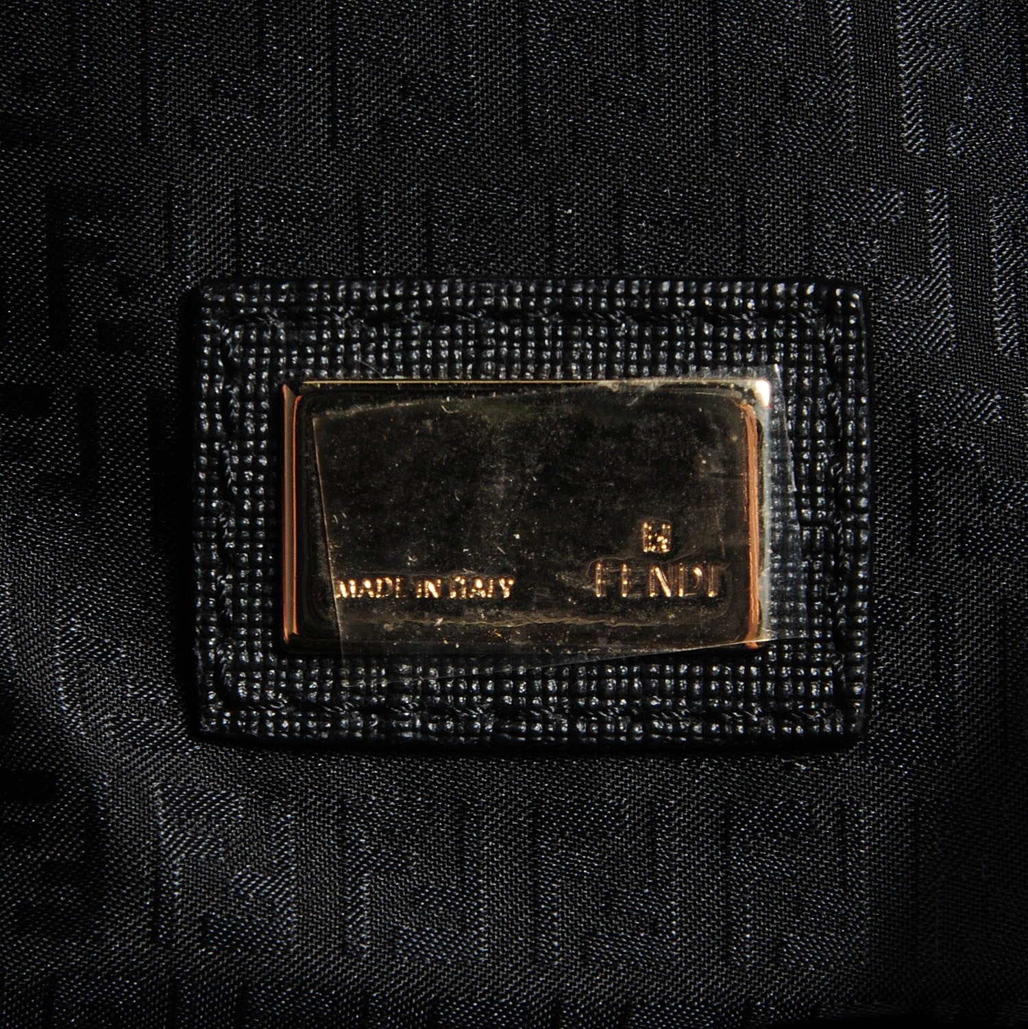 Fendi Zucca Spalmati Large Roll Tote Black 6 of 9