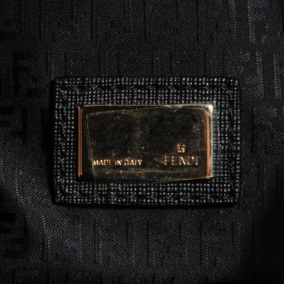 Fendi Zucca Spalmati Large Roll Tote Black 6 of 9