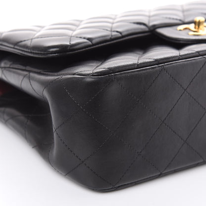 Chanel Lambskin Quilted Jumbo Double Flap Black 10 of 14