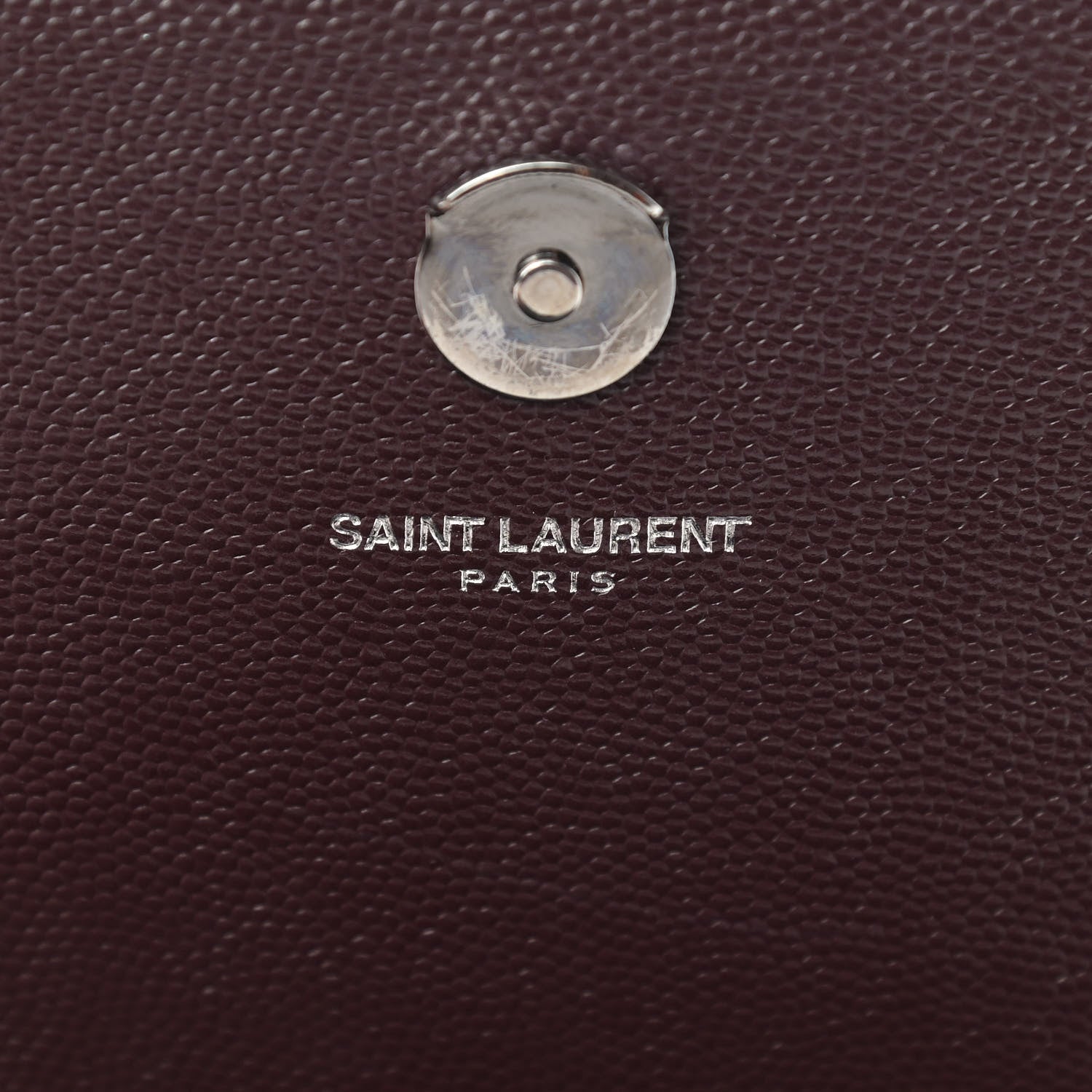Saint Laurent Grain De Poudre Large Classic Monogram Kate Satchel Amaranto 7 of 10