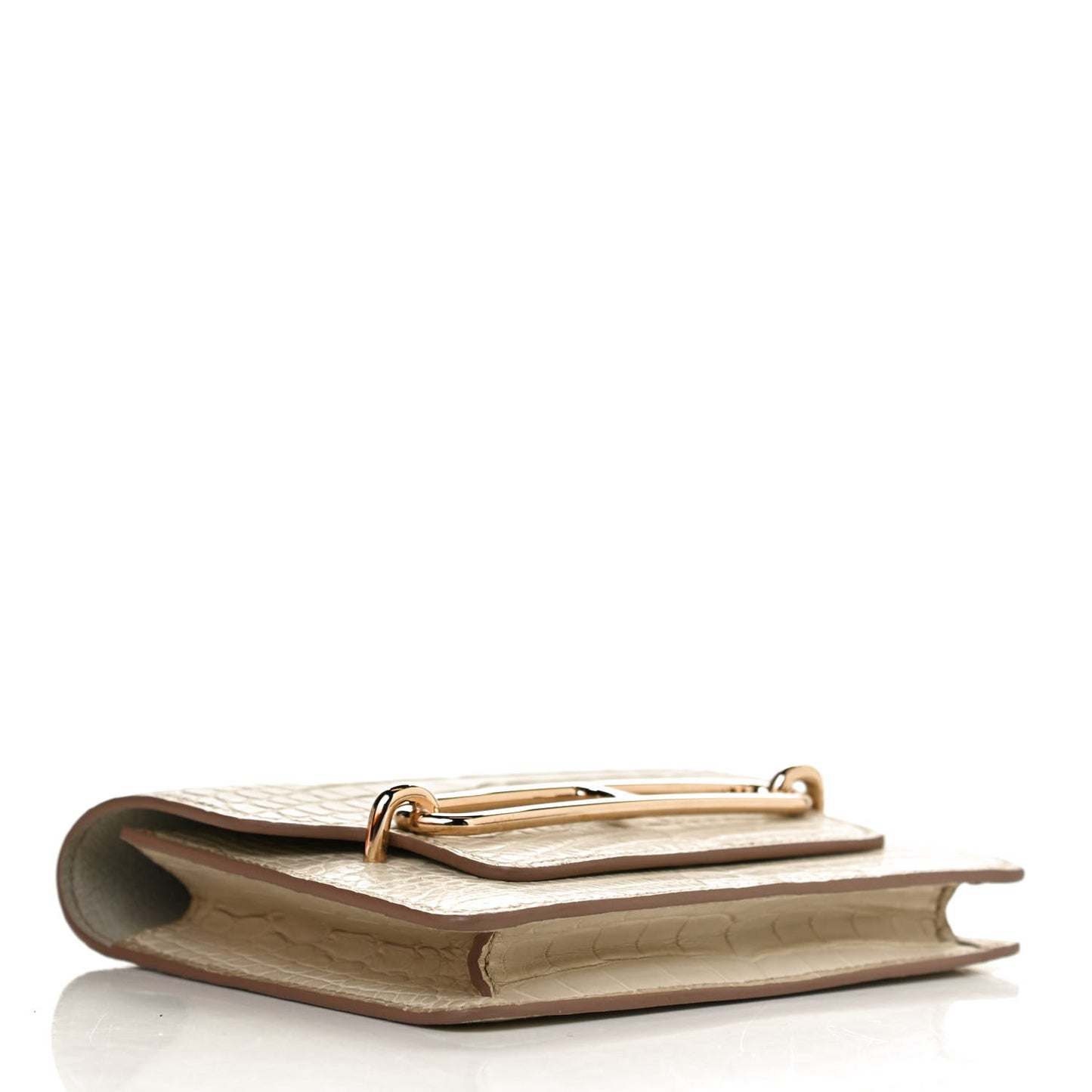 Matte Alligator Roulis Slim Wallet Beton