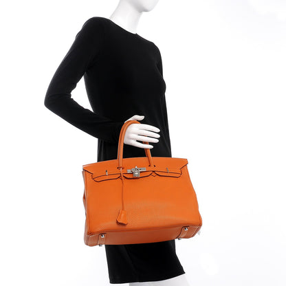 Hermes Togo Birkin 35 Orange 2 of 31