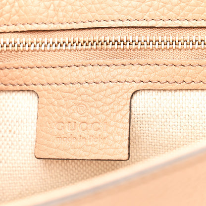 Gucci Pebbled Calfskin Medium Soho Flap Crossbody Camelia 6 of 10