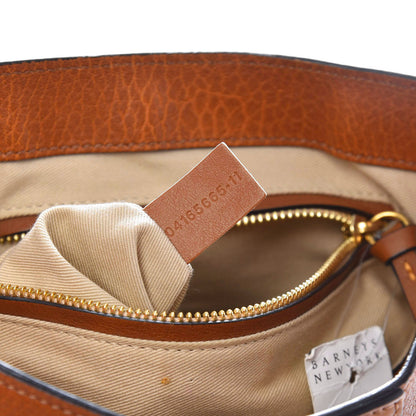 Chloe Grained Lambskin Small Lexa Shoulder Bag Mustard Brown 8 of 13