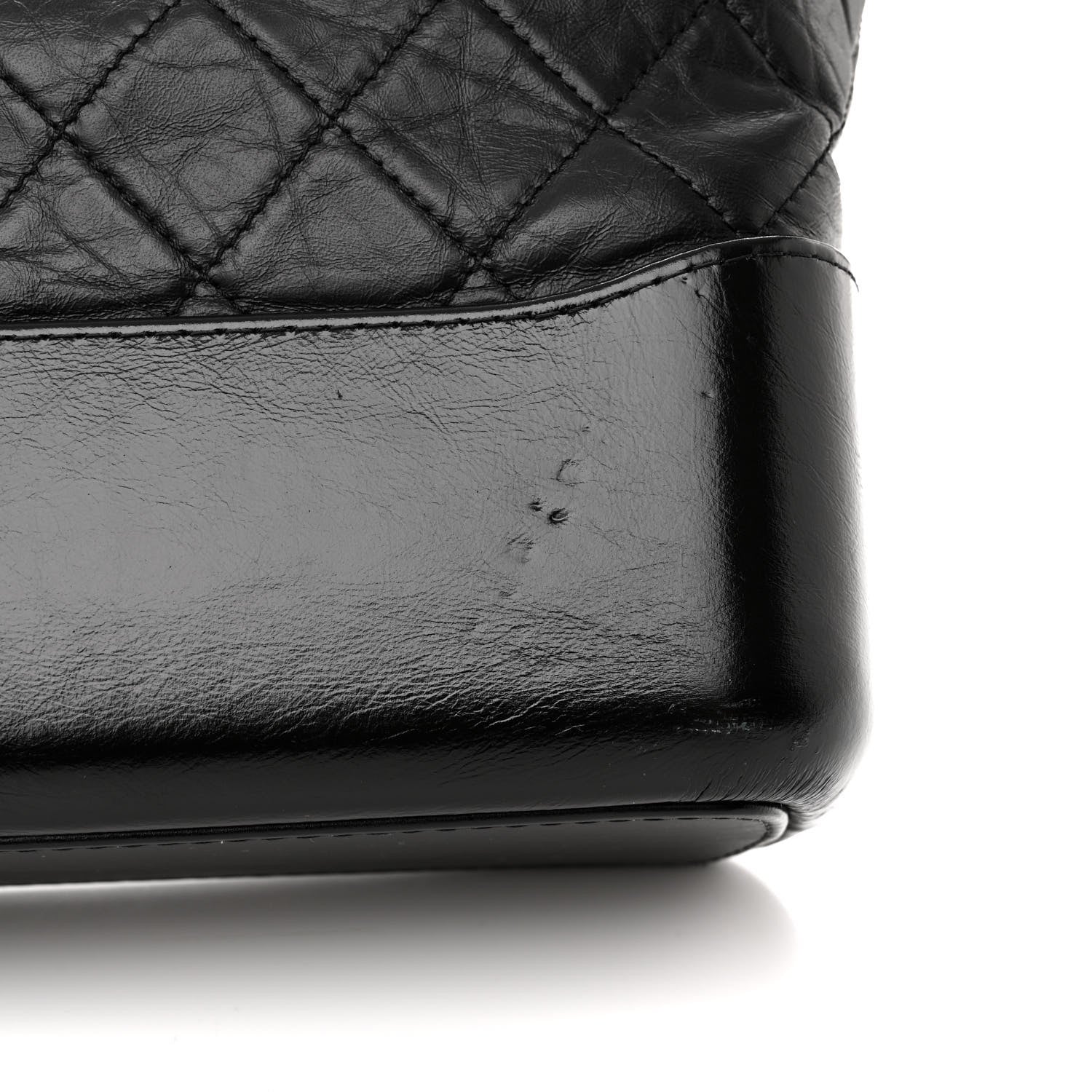 Chanel Aged Calfskin Quilted Medium Gabrielle Hobo Black 9 of 13
