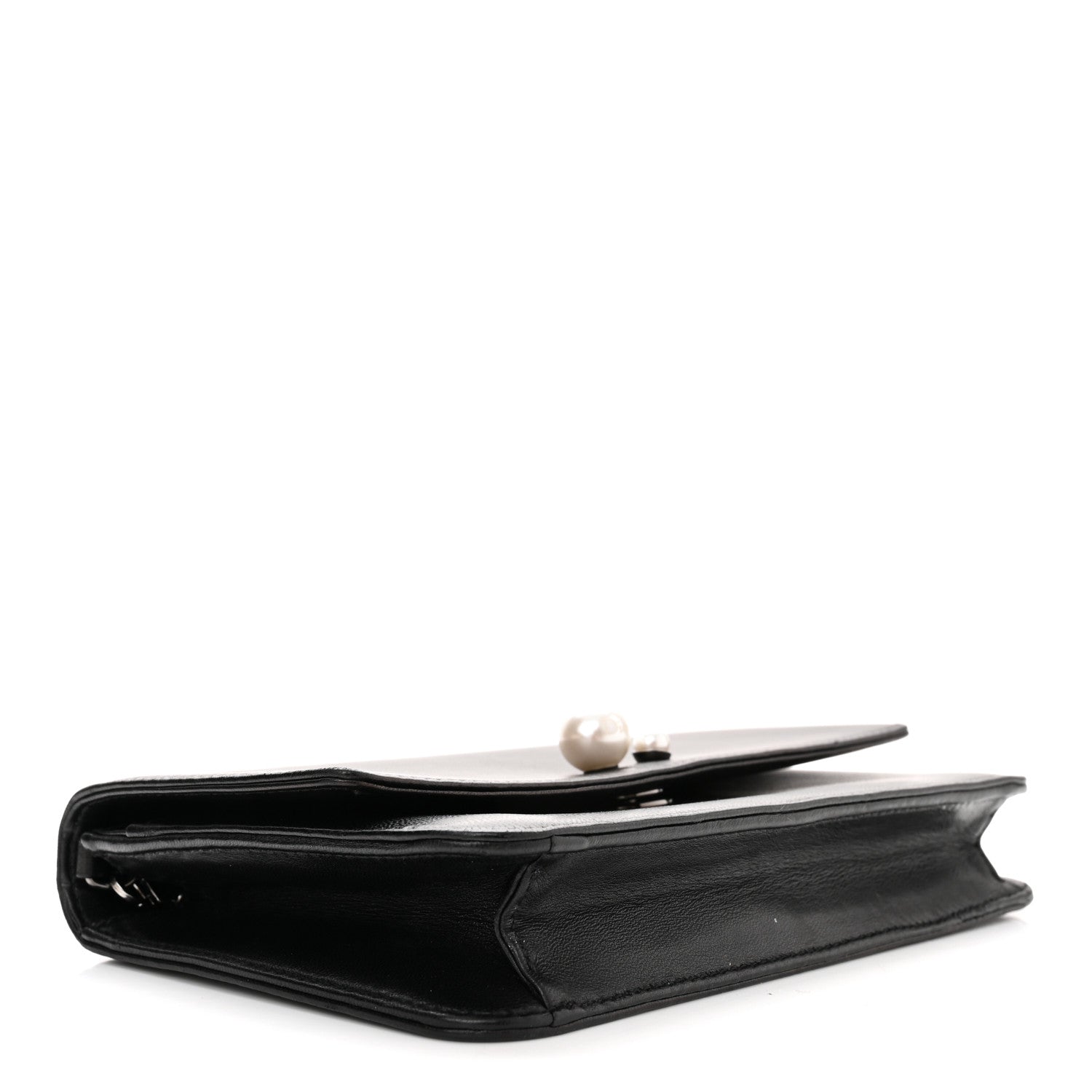 Christian Dior Smooth Lambskin Tribale Chain Wallet Black 4 of 10