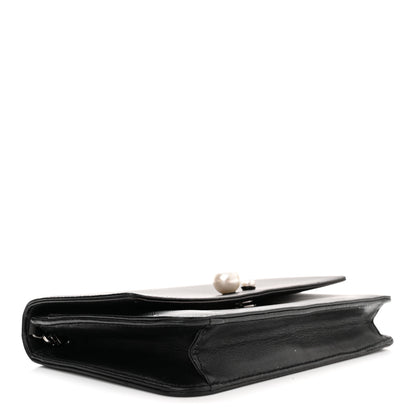 Christian Dior Smooth Lambskin Tribale Chain Wallet Black 4 of 10