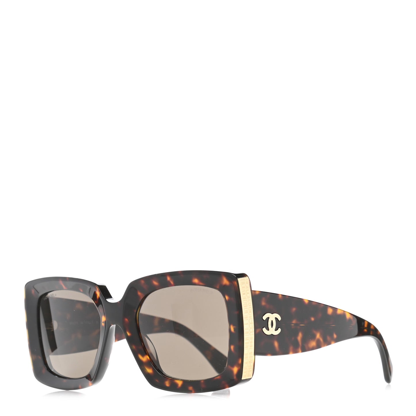Acetate Rectangle Sunglasses 5435 Tortoise