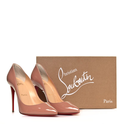 Christian Louboutin Patent Pigalle Follies 100 Pumps 36 Nude 10 of 10
