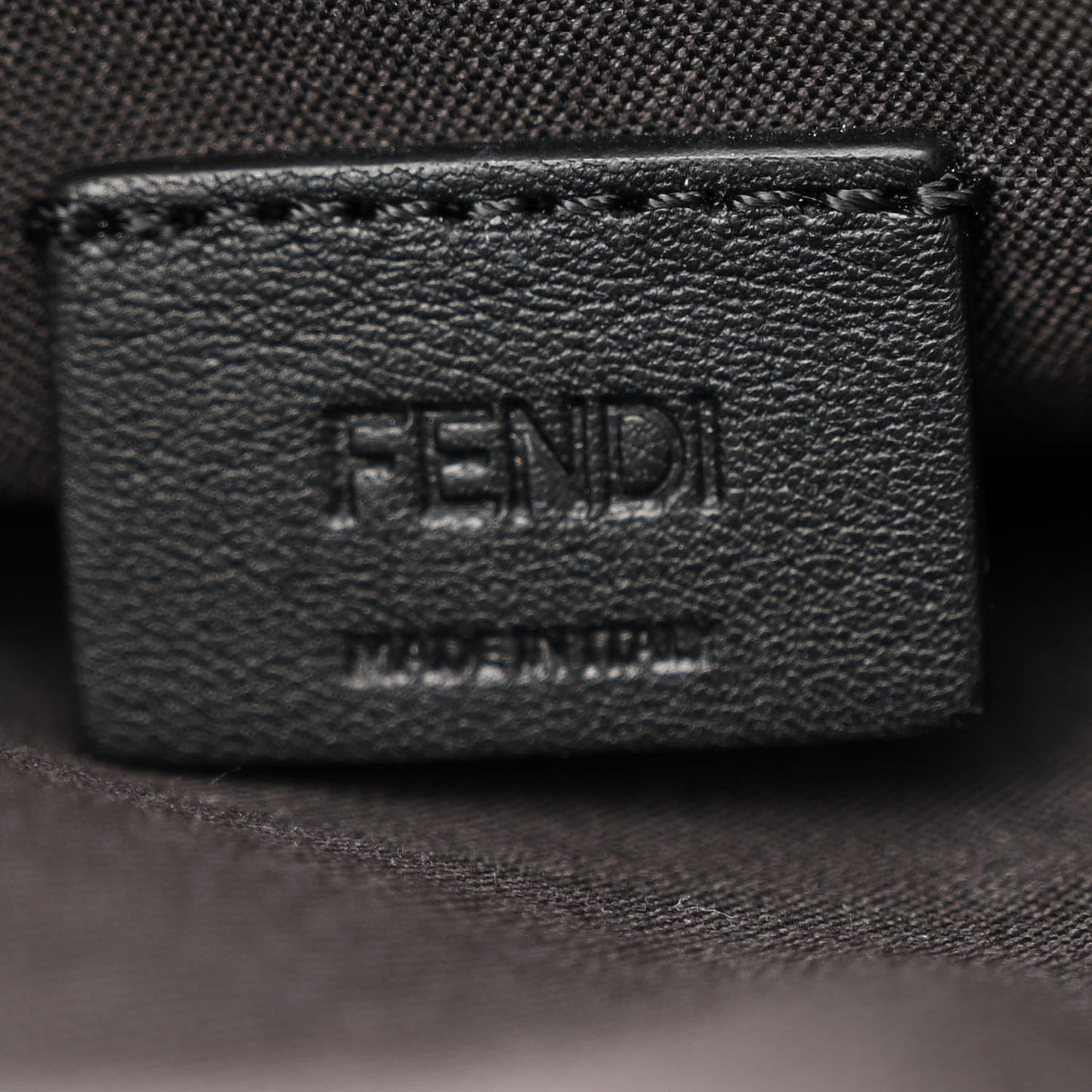 Vitello Soft F is Fendi Bi-Color FF 1974 Embossed Envelope Wallet On Chain with Pouches Maya Black