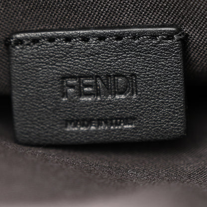 Fendi Vitello Soft F is Fendi Bi-Color FF 1974 Embossed Envelope Wallet On Chain with Pouches Maya Black 7 of 16