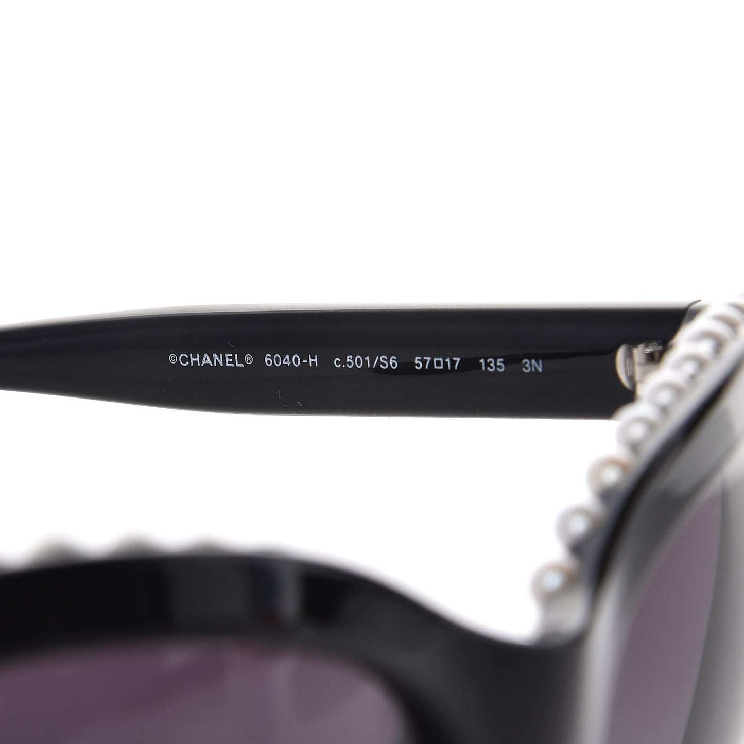Freshwater Cultured Pearl Butterfly Sunglasses 6040-H Black