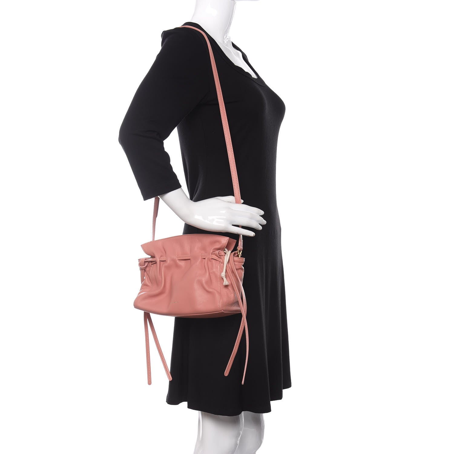 Mansur Gavriel Lambskin Mini Protea Bag Coral 2 of 8