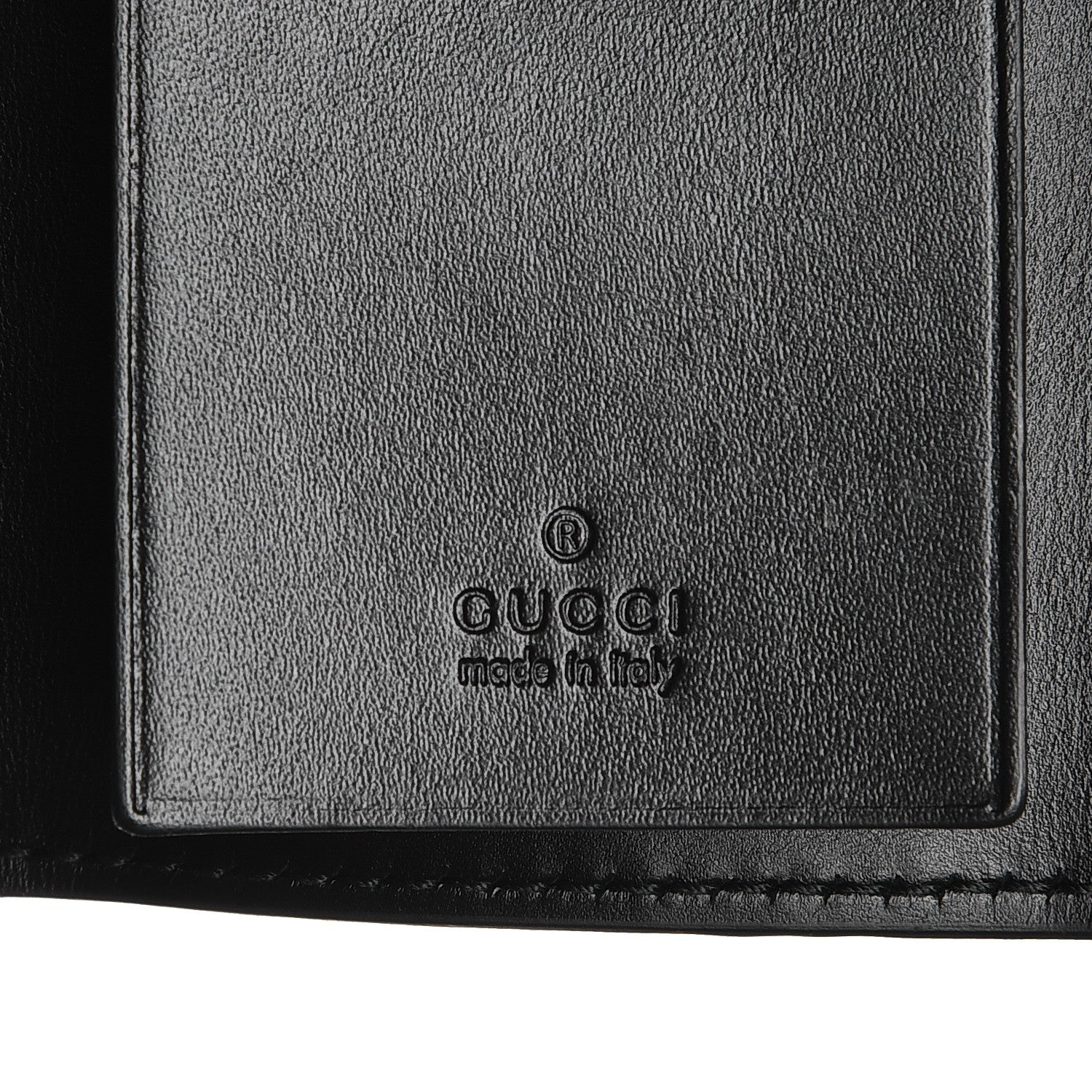 Gucci Guccissima Icon Signature 6 Key Holder Case Black 6 of 7