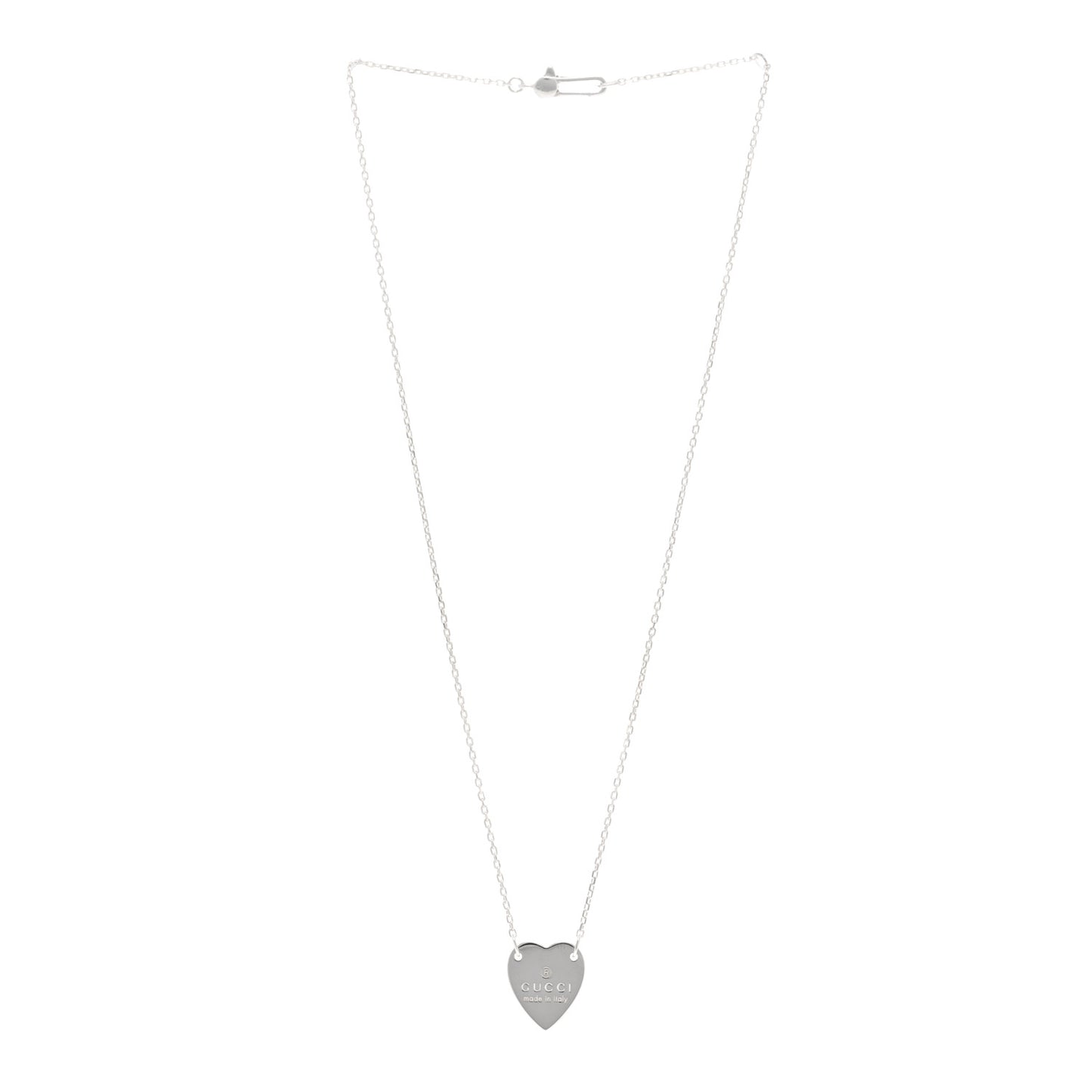 Sterling Silver Trademark Heart Pendant Necklace