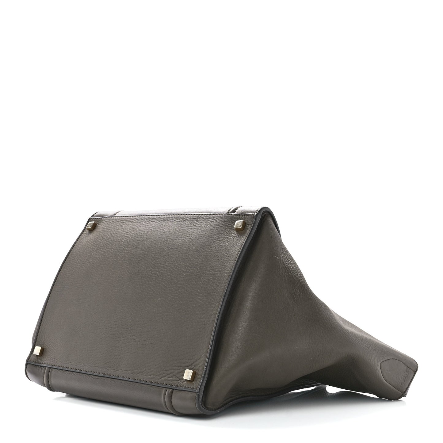 Supple Calfskin Medium Phantom Luggage Khaki Cobalt Trim