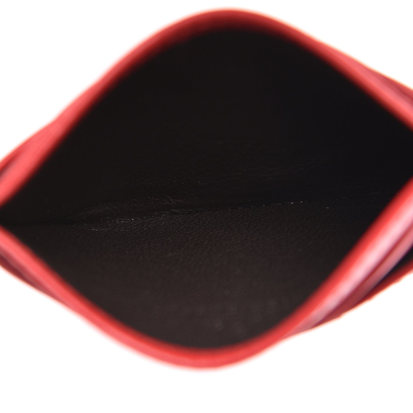 Calfskin Matelasse GG Marmont Card Holder Hibiscus Red