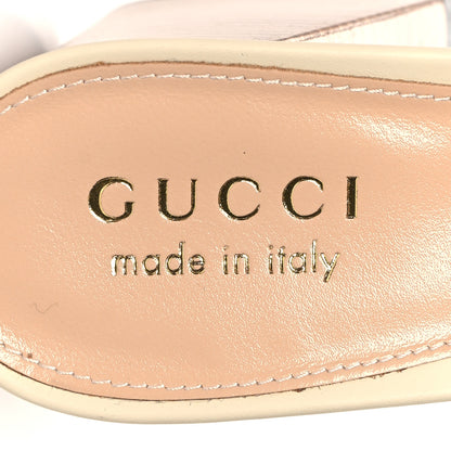 Gucci Calfskin Signoria Sandals 37 New Ivorie 9 of 10