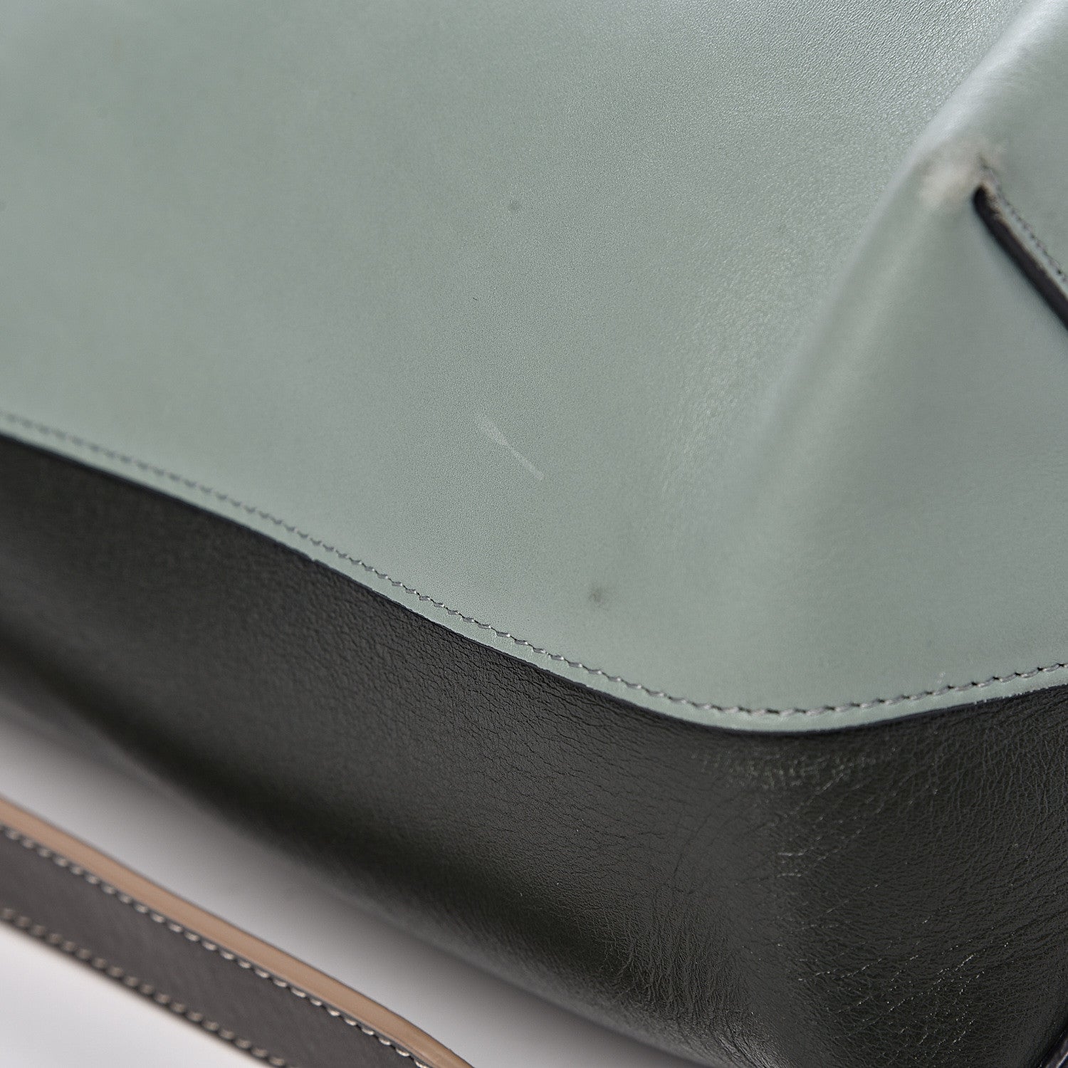 Celine Shiny Smooth Calfskin Small Twisted Cabas Jade Forest 11 of 16