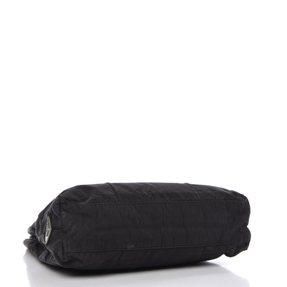Prada Tessuto Nylon Chain Shoulder Bag Black 4 of 9
