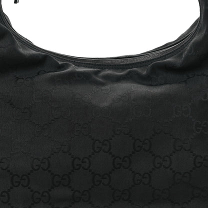 Gucci Nylon Monogram Hobo Black 8 of 12