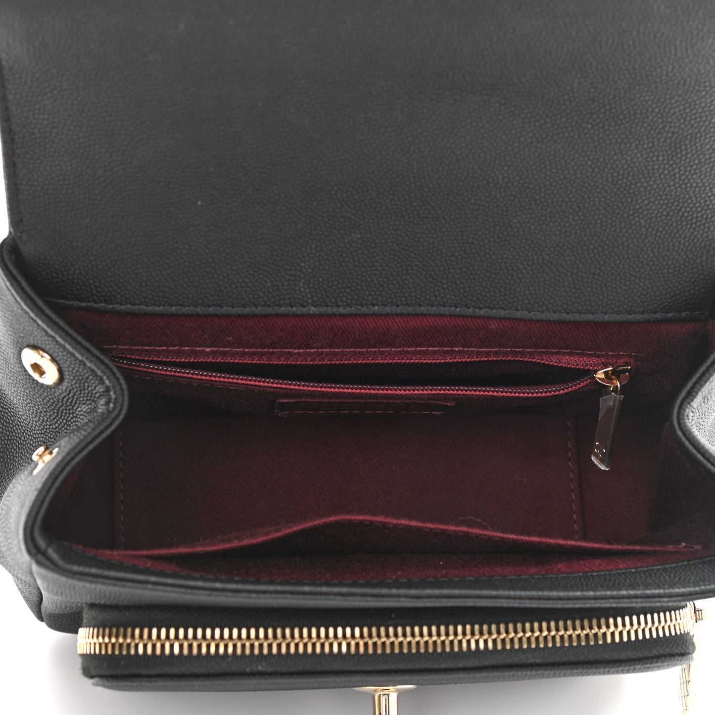 Caviar Quilted Small Business Affinity Flap Black