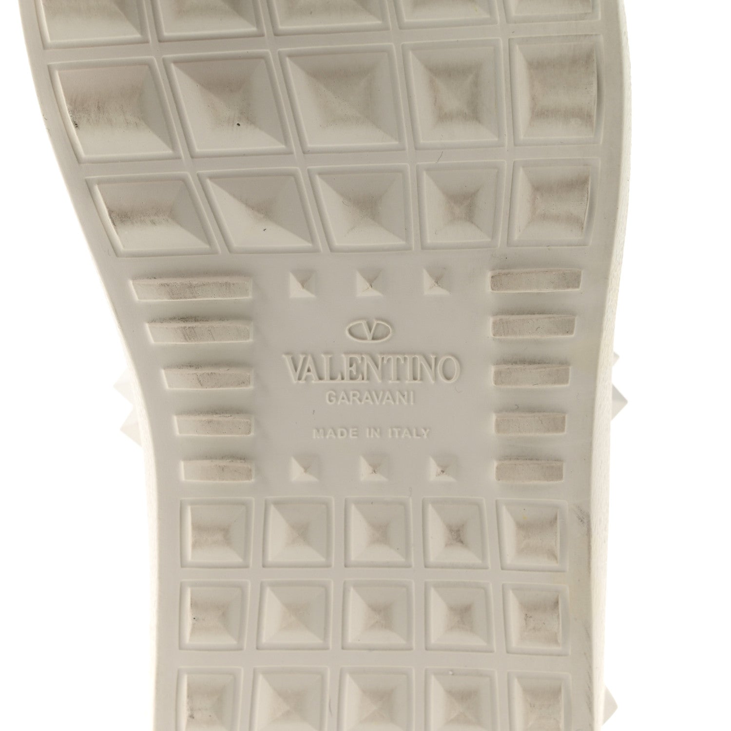 Valentino Garavani Calfskin Rockstud Untitled Open Sneakers 37 White 6 of 8