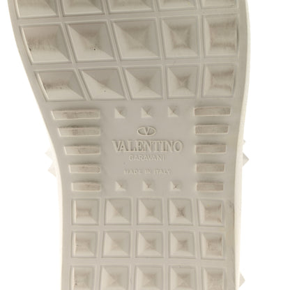 Valentino Garavani Calfskin Rockstud Untitled Open Sneakers 37 White 6 of 8