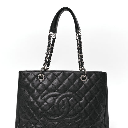 Chanel Caviar Quilted Grand Shopping Tote GST Black 8 of 12