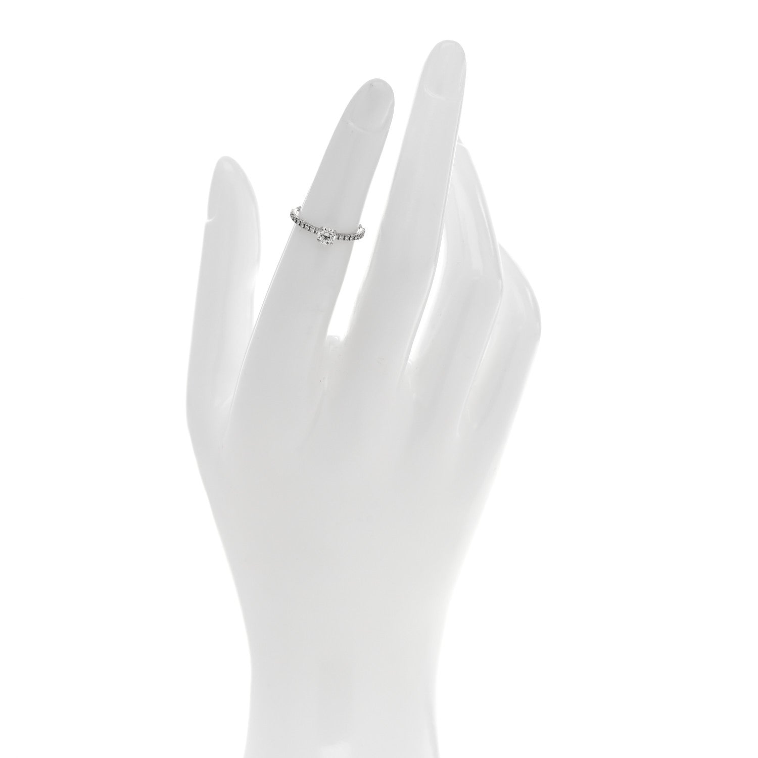 Cartier Platinum Diamond .26ct Etincelle De Cartier Solitaire Engagement Ring 46 3.75 2 of 6