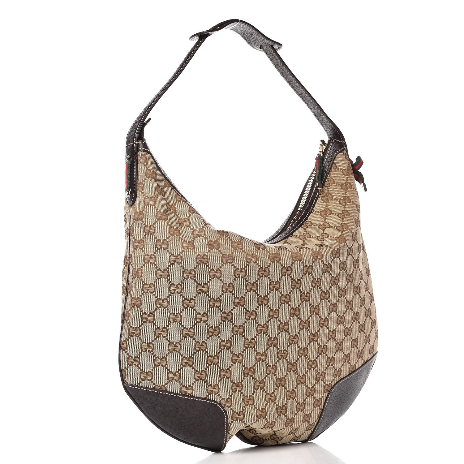 Gucci Monogram Large Princy Hobo Dark Brown 4 of 13