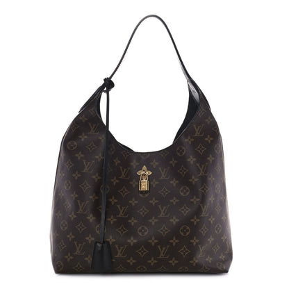 Louis Vuitton Monogram Flower Hobo Black 1 of 12