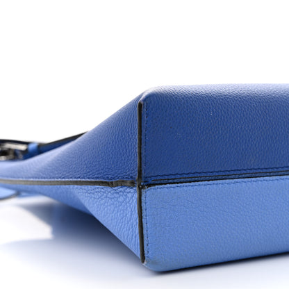 Loewe Calfskin T Pouch Bag Blue 9 of 13