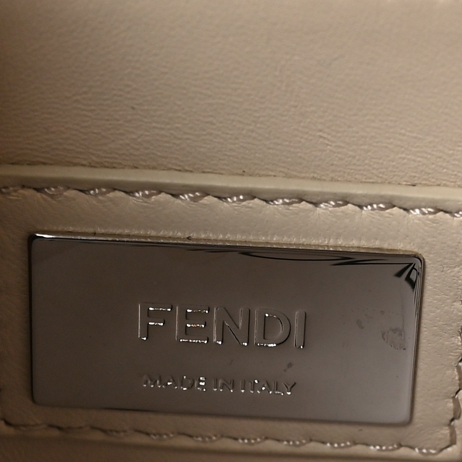 Fendi Vitello Seta Century Nappa Canvas Medium Peekaboo Iconic Defender Satchel Moresco Verde Islanda 8 of 11