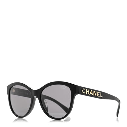Chanel Acetate Pantos Logo Sunglasses 5458-A Black 1 of 9