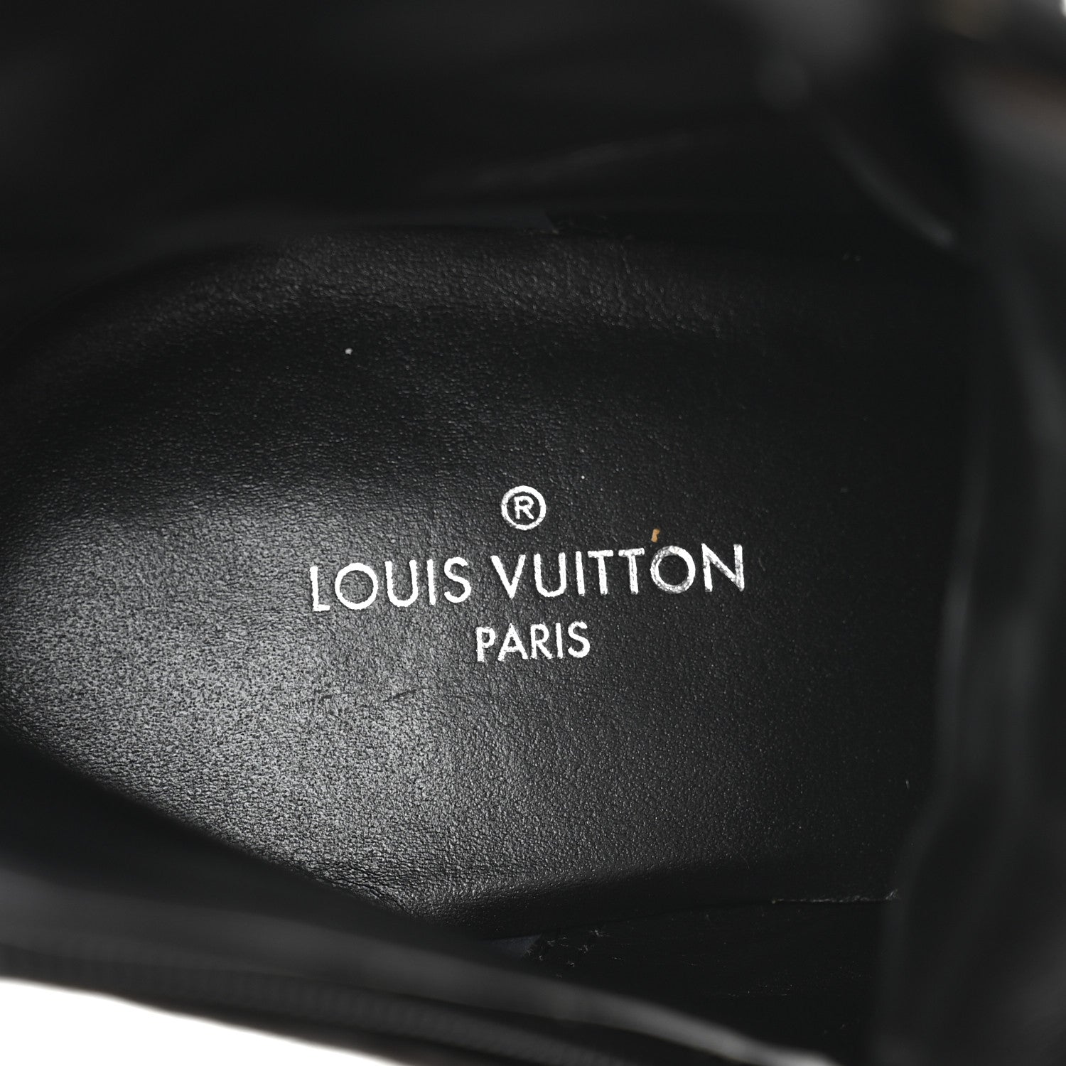 Louis Vuitton Patent Calfskin Monogram Star Trail Ankle Boots 36.5 Black 8 of 10