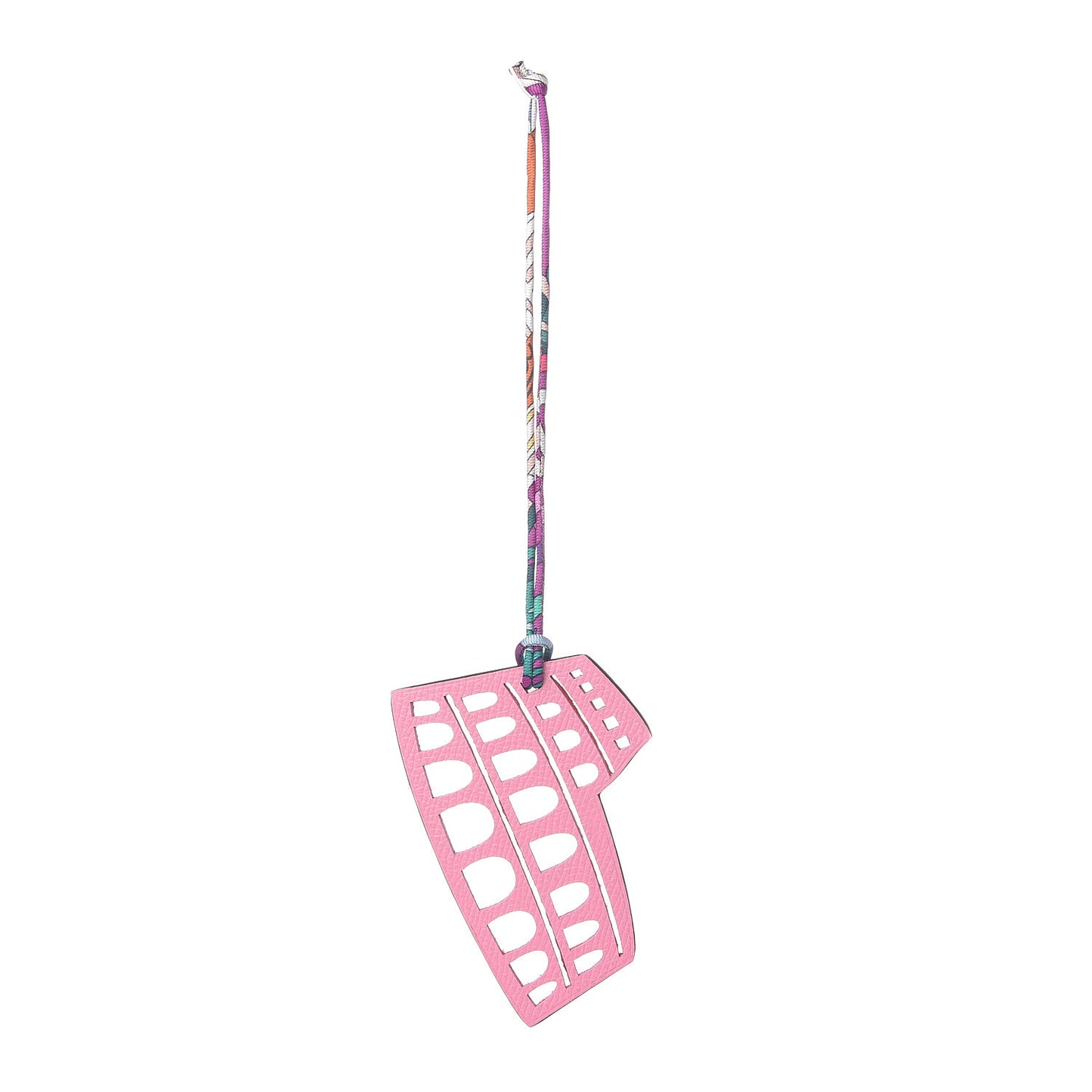 Togo Epsom Petit H Colosseo Bag Charm Rouge Casaque Bubblegum