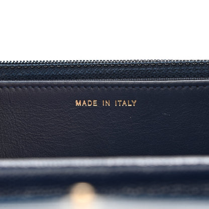 Chanel Caviar Quilted Wallet On Chain WOC Navy Blue 7 of 13