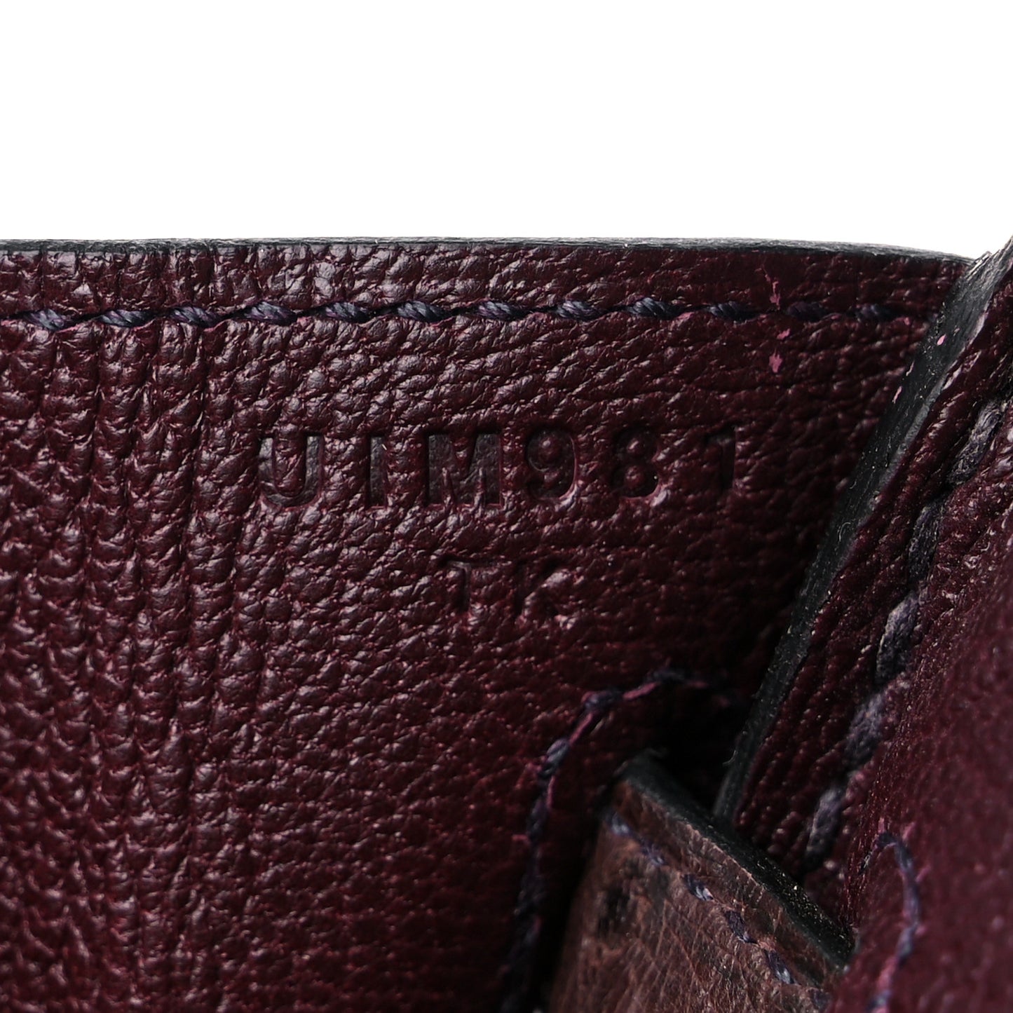 Ostrich Birkin 25 Rouge Sellier