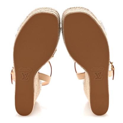 Louis Vuitton LV X TM Monogram Multicolor Helios Wedge Sandals 40 White 6 of 10