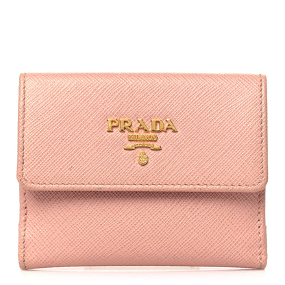 Prada Saffiano Tri-Fold Wallet Orchidea 1 of 8