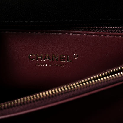 Chanel Caviar Quilted Small Coco Chain Handle Flap Black 6 of 10