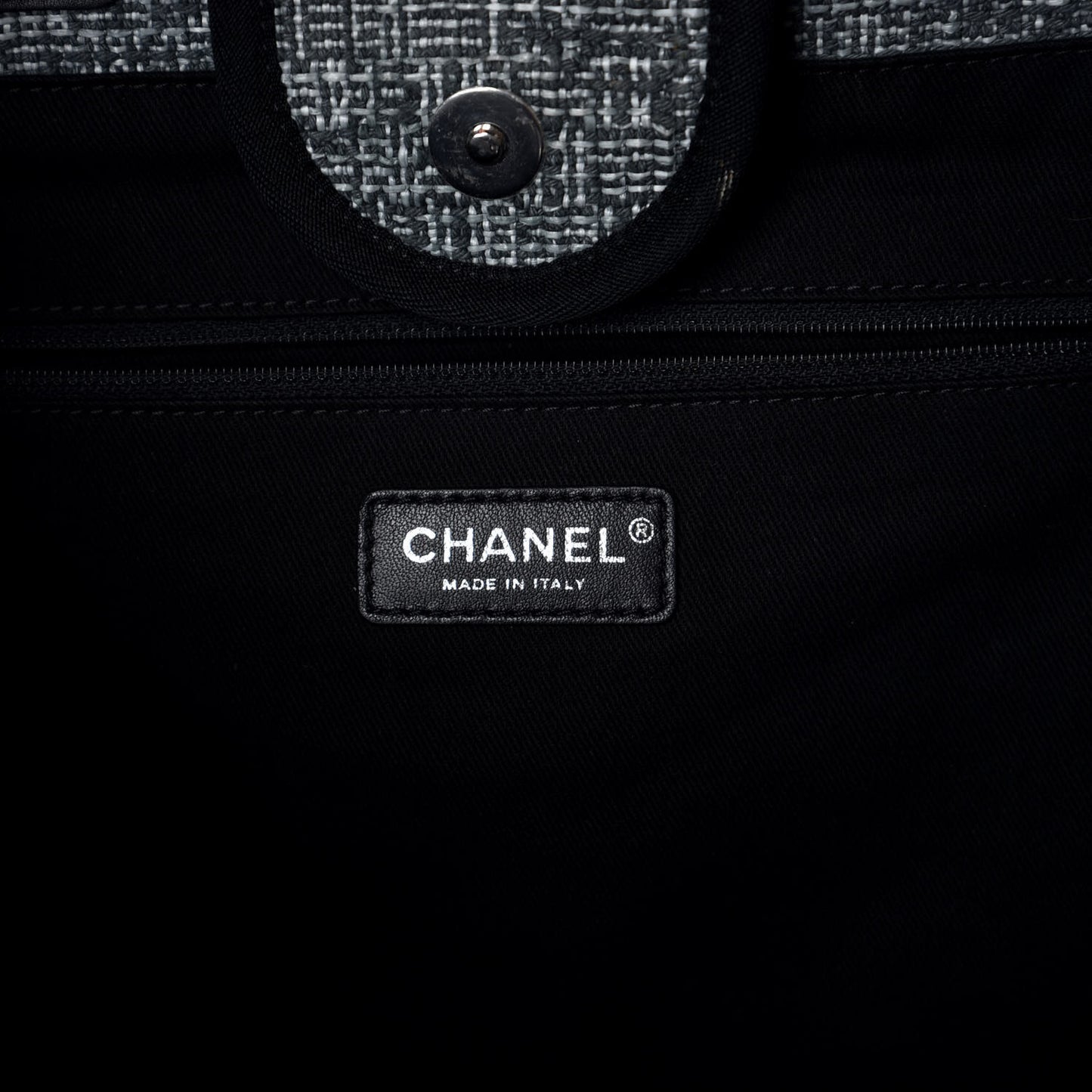 Canvas Large Deauville Tote Charcoal