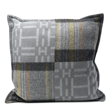 Hermes Jacquard Wool Scott'H Pillow Gris 1 of 3