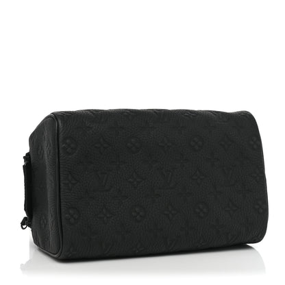 Louis Vuitton Taurillon Monogram Dopp Kit Toilet Pouch Black 4 of 8