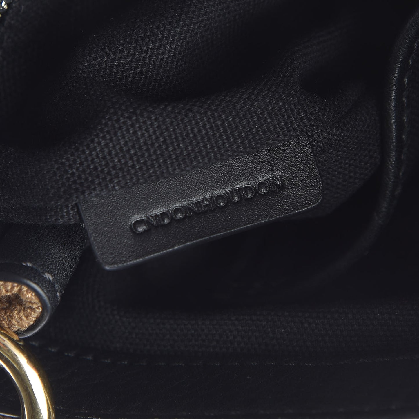 Mega Check Grainy Calfskin Small Gowan Messenger Bag Black