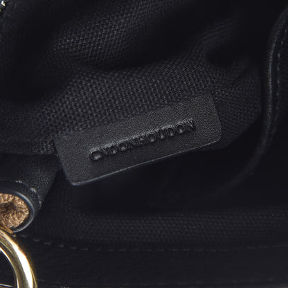 Burberry Mega Check Grainy Calfskin Small Gowan Messenger Bag Black 8 of 11