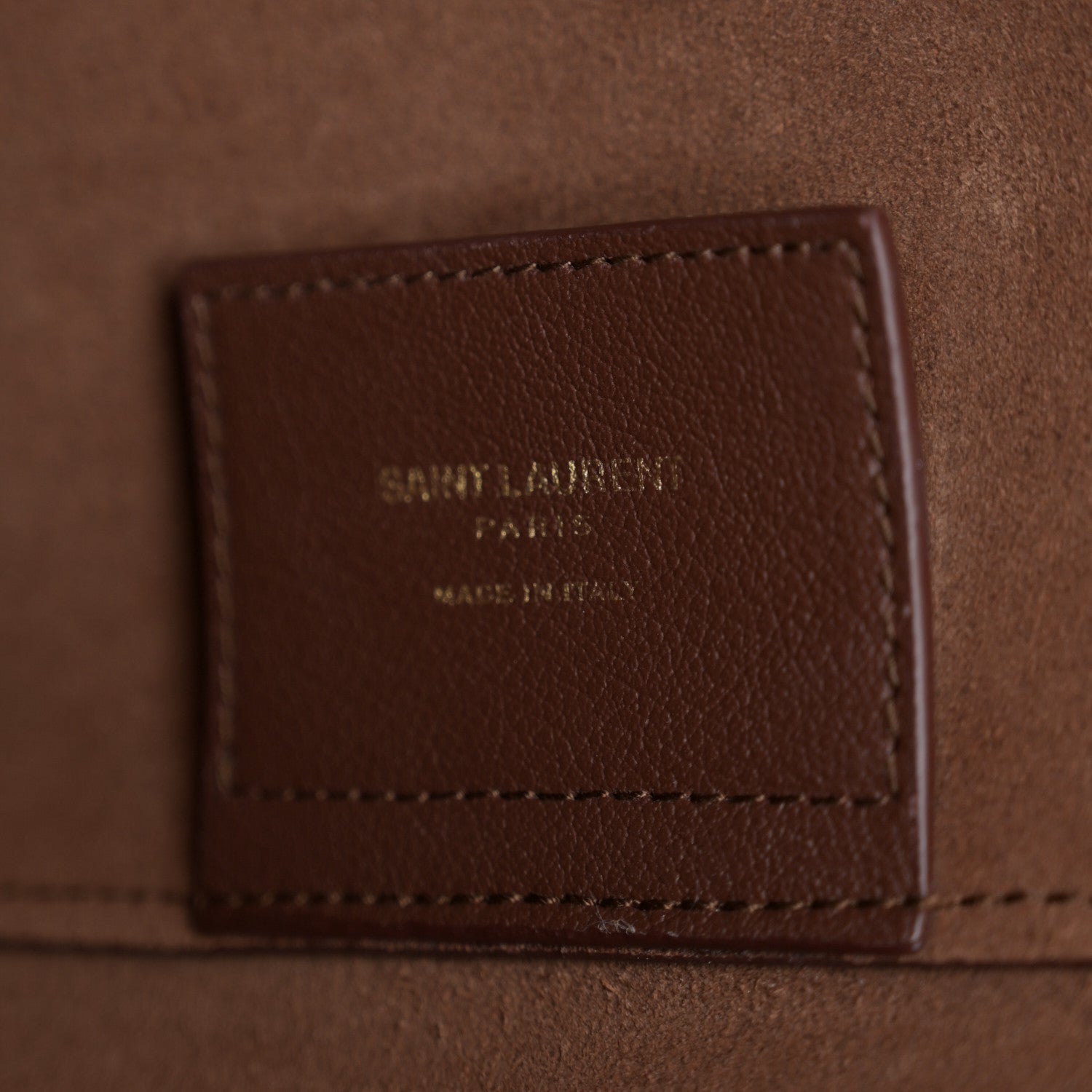 Saint Laurent Calfskin Large Shopping Tote Old Brandy 9 of 12