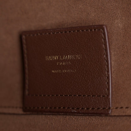Saint Laurent Calfskin Large Shopping Tote Old Brandy 9 of 12